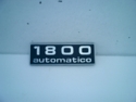 Letrero posterior -1800 AUTOMATICO-