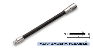 Alargadera flexible 1/4" 140mm 2053871 - Haga click en la imagen para cerrar