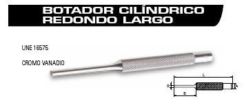 Botador cilíndrico largo 2 mm 205636 - Haga click en la imagen para cerrar