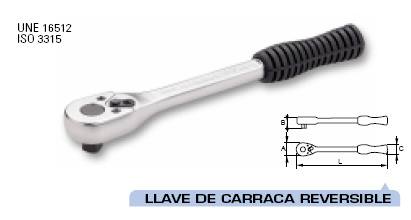 Carraca reversible 3/8" Pera 205433 - Haga click en la imagen para cerrar