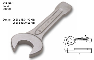 Llave Fija a golpe 60 mm 20685317 - Haga click en la imagen para cerrar