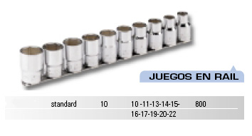 Juego 8 piezas llave vaso 3/8" hexagonal 20536117 - Haga click en la imagen para cerrar