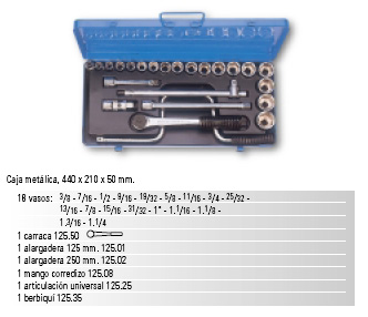 Juego 26 piezas llave tubo C12 "Jullavaso" 263 206315 - Haga click en la imagen para cerrar