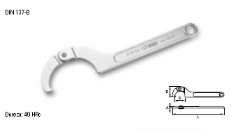 Llave gancho Articulado 80-120 mm 2040361 - Haga click en la imagen para cerrar