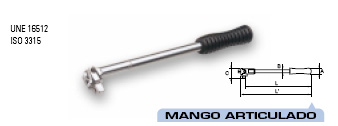 Mango articulado largo cuadrado 1/2" 205426 - Haga click en la imagen para cerrar