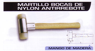 Martillo nylon antirrebote 50 mm 204703 - Haga click en la imagen para cerrar