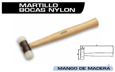 Martillo boca de nylon 22mm 206761 - Haga click en la imagen para cerrar