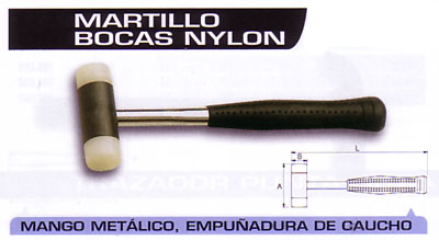 Martillo con bocas de Nylon 35 mm - 670g 2067021 - Haga click en la imagen para cerrar