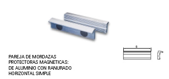 Par mordazas protectoras Aluminio 100 mm 206920 - Haga click en la imagen para cerrar