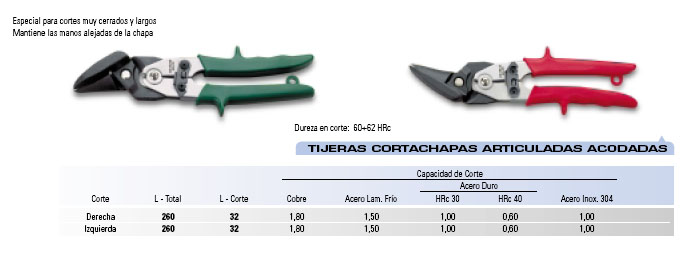 Tijera Carrocero articulada acodada izquierda 2063931 - Haga click en la imagen para cerrar