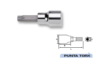 Llave vaso Torx 1/2" - 50TXE 12 20536110 - Haga click en la imagen para cerrar